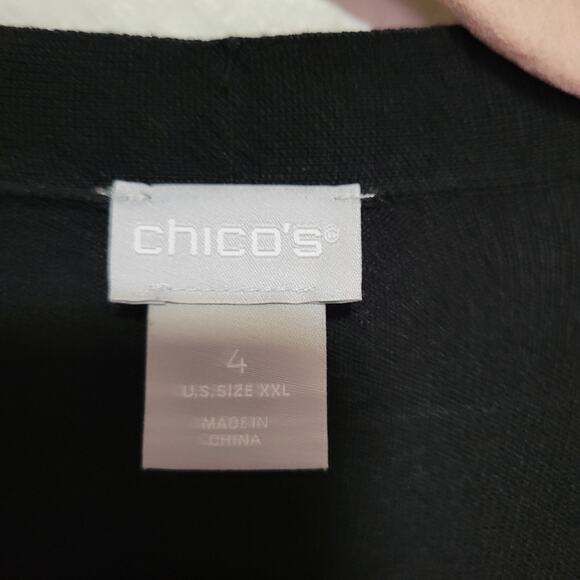 Chico's Women's XXL Spun Dip Dye Cardigan Sweater - Picture 4 of 5